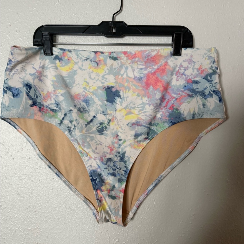 Old Navy Beige and Multicolor Bikini Bottoms